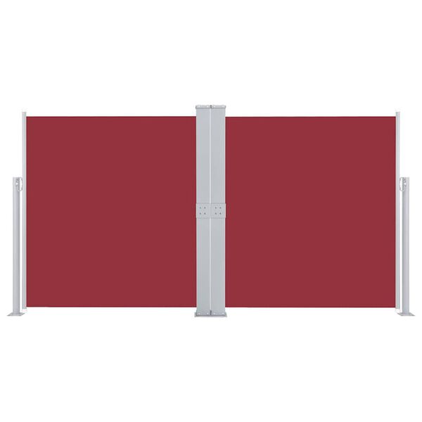 vidaXL Retractable Side Awning Red 160x600 cm