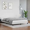 vidaXL Bed Frame without Mattress White 180x200cm Super King Faux Leather