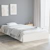 vidaXL Bed Frame without Mattress White Solid Wood 90x200 cm