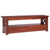 vidaXL TV Cabinet Brown 115x30x40 cm Solid Mahogany Wood