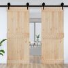 vidaXL Door NARVIK Natural 90 x 210 cm Solid Pine Wood