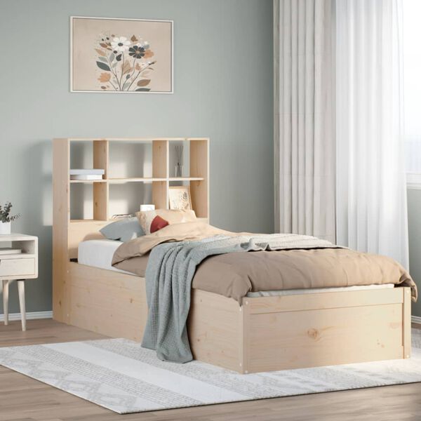 vidaXL Bed Frame without Mattress 100x200 cm Solid Wood Pine