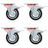 vidaXL 16 pcs Swivel Casters 75 mm