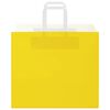 vidaXL Paper Bags 250 pcs with Handles Yellow 32x22x28 cm
