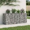 vidaXL Gabion Raised Bed Silver 170 x 50 x 80 cm Galvanised Steel