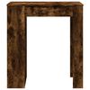 vidaXL Bar Table with Racks Smoked Oak 95x47x103.5 cm Engineered Wood