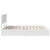 vidaXL Storage Bed with Headboard White 140 x 190 cm Engineered Wood