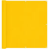 vidaXL Balcony Screen Yellow 110 x 200 cm Oxford Fabric