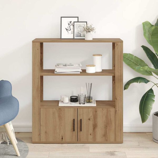 vidaXL Sideboard Artisan oak 30 x 80 x 90 cm Engineered wood