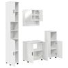 vidaXL Bathroom Furniture Set Wall-mounted 4 pcs High Gloss White