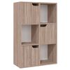 vidaXL Bookshelf Grey Sonoma Oak 60x27.5x88 cm Engineered Wood