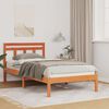 vidaXL Bed Frame Brown 75 x 190 cm Solid Pine Wood