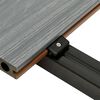 vidaXL WPC Decking Boards with Accessories Brown and Grey 40 m&sup2; 2.2 m