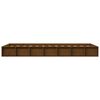 vidaXL Bed Frame without Mattress Honey Brown 75x190 cm Small Single Solid Wood