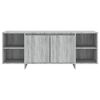 vidaXL TV Cabinet Grey Sonoma 130x35x50 cm Engineered Wood