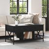 vidaXL Coffee Table Black Oak 100 x 55 x 48.5 cm Engineered Wood