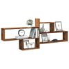 vidaXL Wall Shelf Old Wood 167.5x18x68 cm Engineered Wood