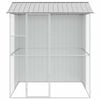 vidaXL Bird Cage with Storage Grey 215 x 210 x 247 cm Galvanised Steel