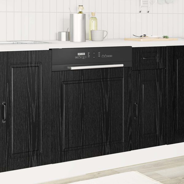 vidaXL Kitchen Cabinet Black Oak 60 x 1.5 x 67 cm Engineered Wood