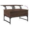 vidaXL Coffee Table Brown Oak 70x50x40 cm Engineered Wood and Metal