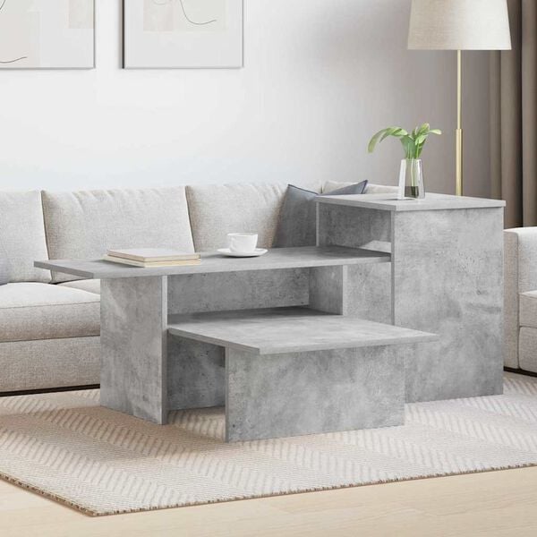 vidaXL Console Table Concrete Grey 80 x 50 x 225 cm Engineered Wood