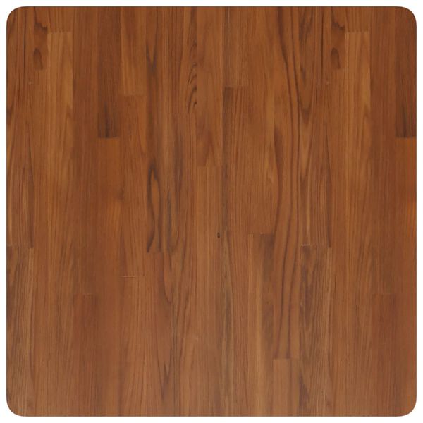 vidaXL Square Table Top Dark Brown 70x70x2.5cm Treated Solid Wood Oak