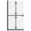 vidaXL Foldable Walk-in Shower Wall Frosted ESG Glass 100x190 cm