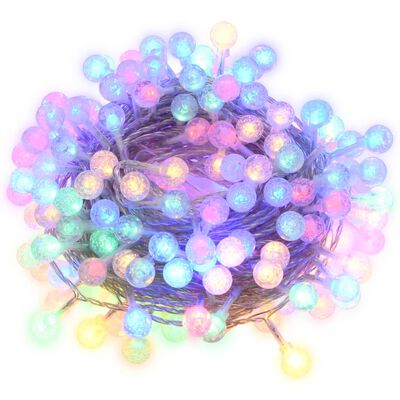 vidaXL Globe Fairy String Lights 20m 200 LED Colourful 8 Function