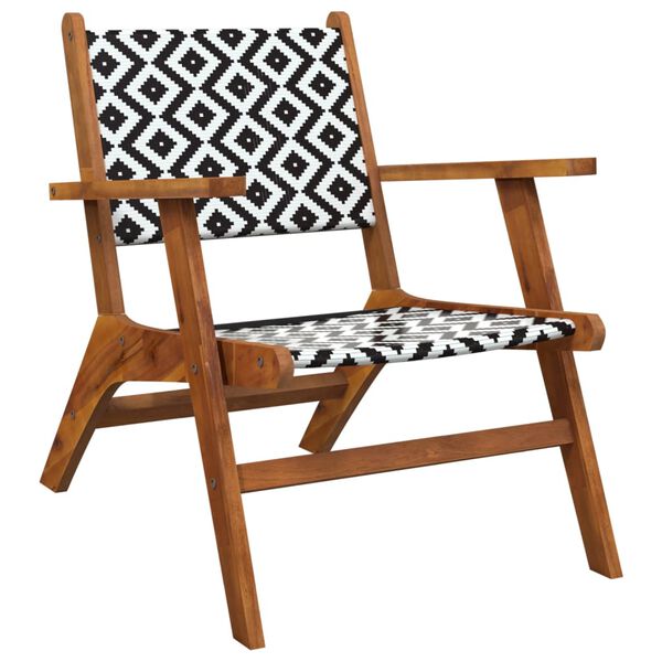 vidaXL Garden Chairs 2 pcs Solid Acacia Wood