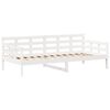 vidaXL Day Bed with Roof without Mattress White 80x200 cm Solid Wood