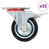vidaXL 32 pcs Swivel Casters 75 mm