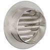 vidaXL Air Vent Covers 2 pcs Silver 80 mm Stainless Steel