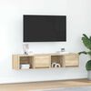 vidaXL TV Cabinets 2 pcs Sonoma Oak 60x31x25.5 cm Engineered Wood