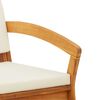 vidaXL Garden Chair 2 pcs Brown Solid Acacia wood