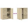 vidaXL Sideboards 2 pcs Sonoma Oak 60x31x70 cm Engineered Wood