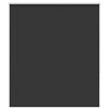 vidaXL Roller Blind Blackout Black 120x130 cm Fabric Width 116.6 cm Polyester