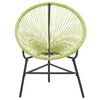 vidaXL Garden Acapulco Chair Poly Rattan Green