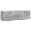vidaXL Wall-Mounted TV Cabinet 98 x 31 x 30 cm Concrete Grey