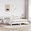 vidaXL Bed Frame without Mattress White 200x200 cm Solid Wood Pine