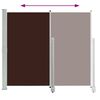 vidaXL Patio Retractable Side Awning 160x300 cm Brown