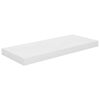 vidaXL Floating Wall Shelf High Gloss White 60x23.5x3.8 cm MDF