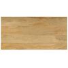 vidaXL Coffee Table 100x50x35 cm Solid Mango Wood and Steel
