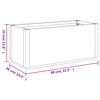 vidaXL Garden Planter White 80x36x35 cm PP