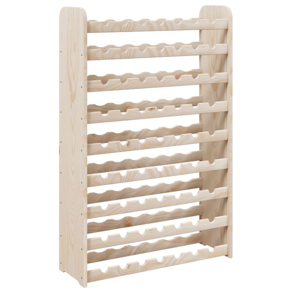 vidaXL Wine Rack 72.5x25x111.5 cm Solid Wood Pine