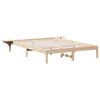 vidaXL Bed Frame Natural 160 x 200 cm Solid Pine Wood
