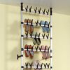 vidaXL Telescopic Shoe Rack with Rods Aluminium