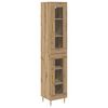 vidaXL Highboard 2 pcs Artisan Oak 34.5 x 34 x 180 cm Engineered Wood