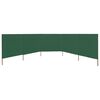 vidaXL 5-panel Wind Screen Fabric 600x160 cm Green