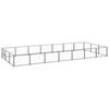 vidaXL Dog Kennel Black 21 m&sup2; Steel