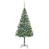 vidaXL Artificial Pre-lit Christmas Tree with Ball Set&Pinecones 180 cm